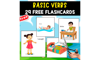 BASIC VERBS | 29 FREE FLASHCARDS