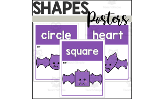 Bat 2D Shape Posters