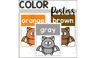 Bat Color Posters