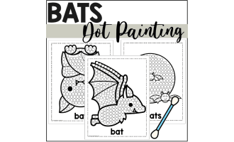 Bats Dot Painting - A Fine Motor Art Activity