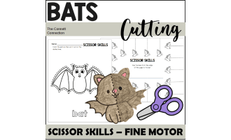 Bats Fine Motor Scissor Skills and Cutting Practice