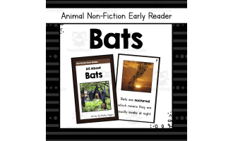 Bats Informational Book | Nonfiction Early Reader Animal Booklet