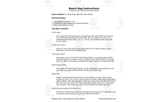 Beach Bag Homework Kit