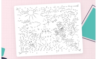 Beach Connect the Dots – 828-Dot Extreme Puzzle