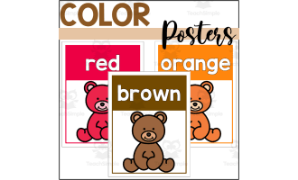 Bear Color Posters