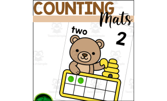 Bear Counting Mats with Tens Frames