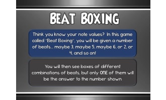Beat Boxing - Identifying Notation Duration (* Distance Learning Approved! *)