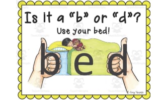 BED Anchor Chart | Teaching B and D