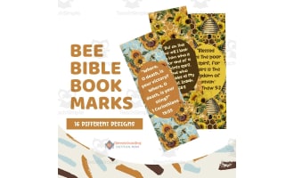 Bee Bible Verse Bookmarks