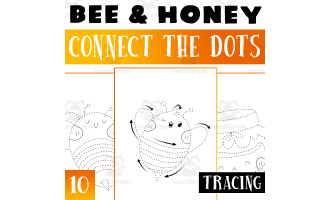 Bee Connect the Dot Worksheet Activity For Morning Work