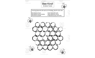 Bee Kind Kindness Tracker-SEL FREEBIE!