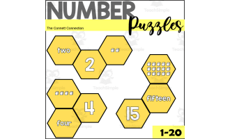 Bee Number Puzzles 1-20