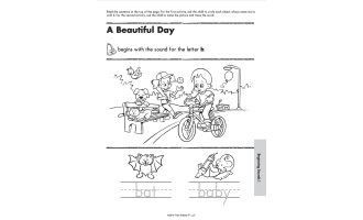 Beginning Sounds B-L Printable Workbook
