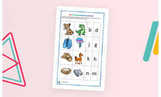 Beginning Sounds | Phonics Practice Worksheet