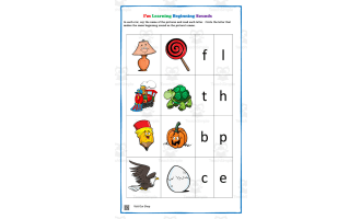 Beginning Sounds Printable