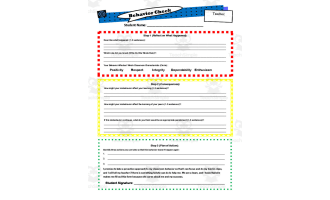 Behavior Check Worksheet