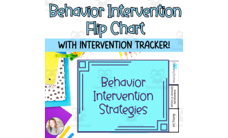 Behavior Intervention Strategy Flip Chart With Intervention Checklist