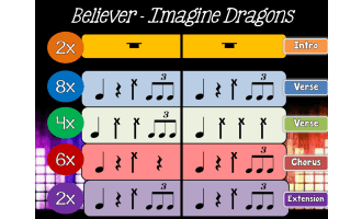 Believer, Imagine Dragons - BUCKET DRUMMING!