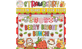 Berry Bright Bunch!: Strawberry & Summer Bulletin Board & Door Decor