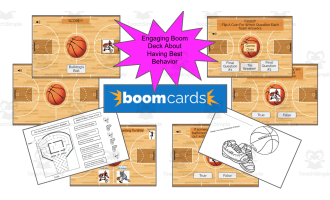 Best Behavior Basketball SEL Boom Deck and SEL coloring pages
