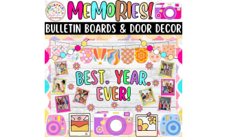 Best. Year. Ever!: Memories And Summer Bulletin board & door Decor kit