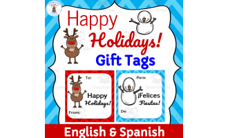 Bilingual Holiday Gift Tags