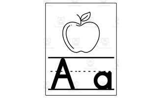 Black and White Version Alphabet Posters