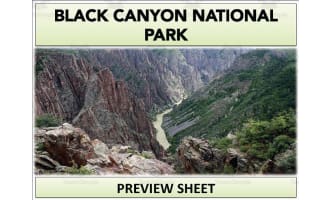 Black Canyon National Park Geography Unit