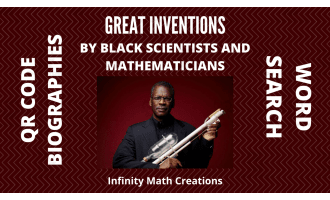 Black History Fun Pack--Word Search and Biography QR code--Famous Inventors