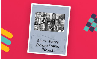 Black History Project Picture Frame Collage
