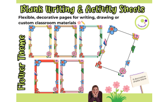 Blank Writing & Activity Sheets – Spring Theme