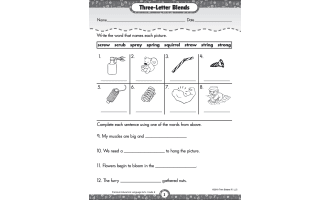 Blends, Digraphs, and Silent Letters Printable Workbook