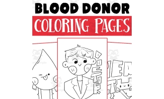 Blood Donor Coloring Pages Worksheet Activity