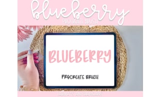 Blueberry Procreate Brush