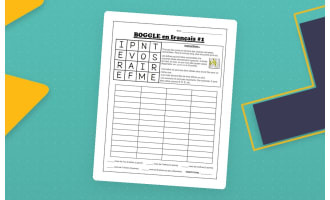 BOGGLE Game ( French Version )