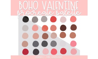 Boho Valentine Procreate Color Palette