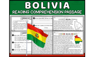 Bolivia Reading Comprehension | Hispanic Heritage Month
