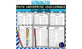 Bonanza! Math Arithmetic Challenges for Older Kids