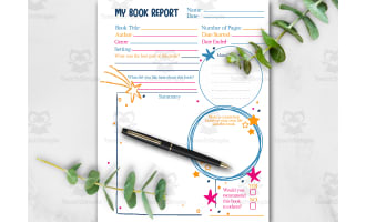 Book Report Printable, Classroom Printables