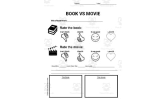 Book vs Movie Graphic Organizers (Editable in Google Slides)