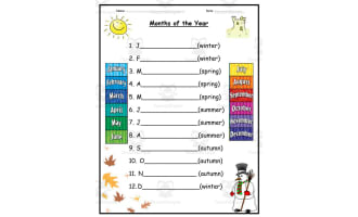 Booklet: Months and Seasons - Differentiated