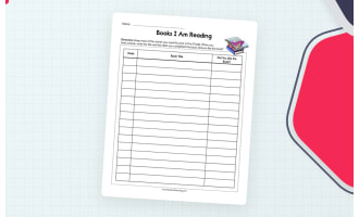 Books I Am Reading Worksheet