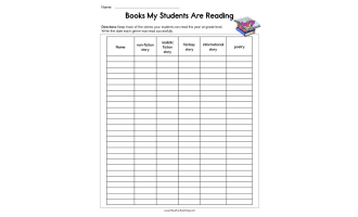 Books My Students are Reading Worksheet