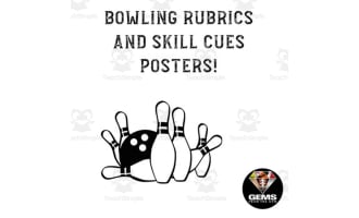 Bowling Rubrics and Skill Cue Posters - EdTPA Friendly!