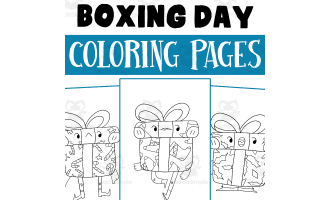 Boxing Day Coloring Pages / Merry Christmas coloring Pages