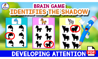 BRAIN GAME - Identifies the Incorrect Shadow