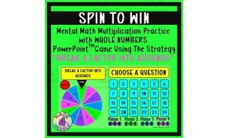 Break A Factor Into Addends (Whole Numbers) Spin To Win Game