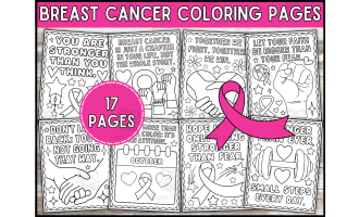 Breast Cancer Awareness Month Coloring Pages for Kids