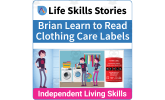 Brian Learns the Importance of Reading Clothing Care Labels a No-Prep SPED Life Skills Story for High School Students and Young Adults