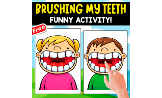 BRUSHING MY TEETH | FUNNY AND INTERACTIVE ACTIVITY